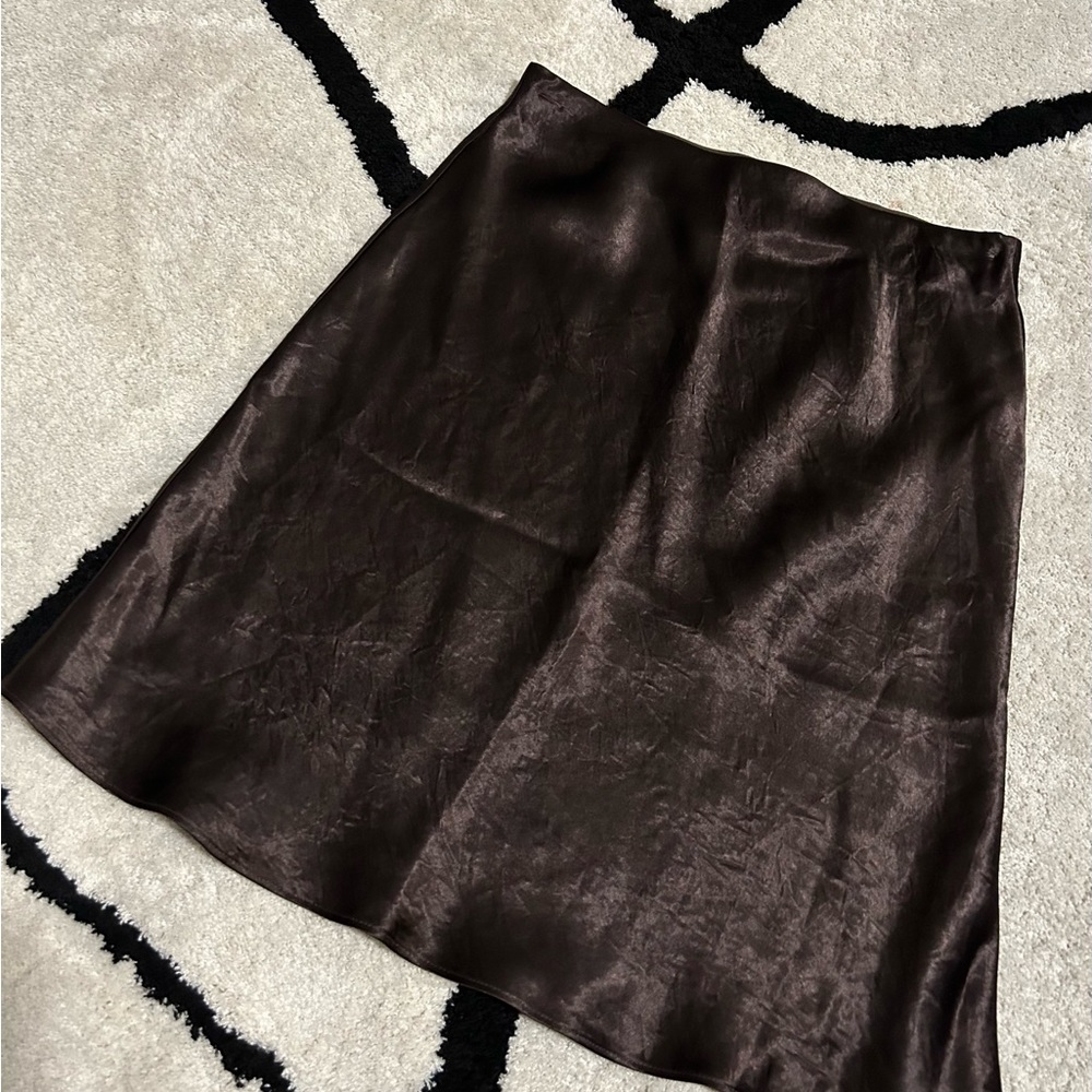 Silk Mini Flare Skirt